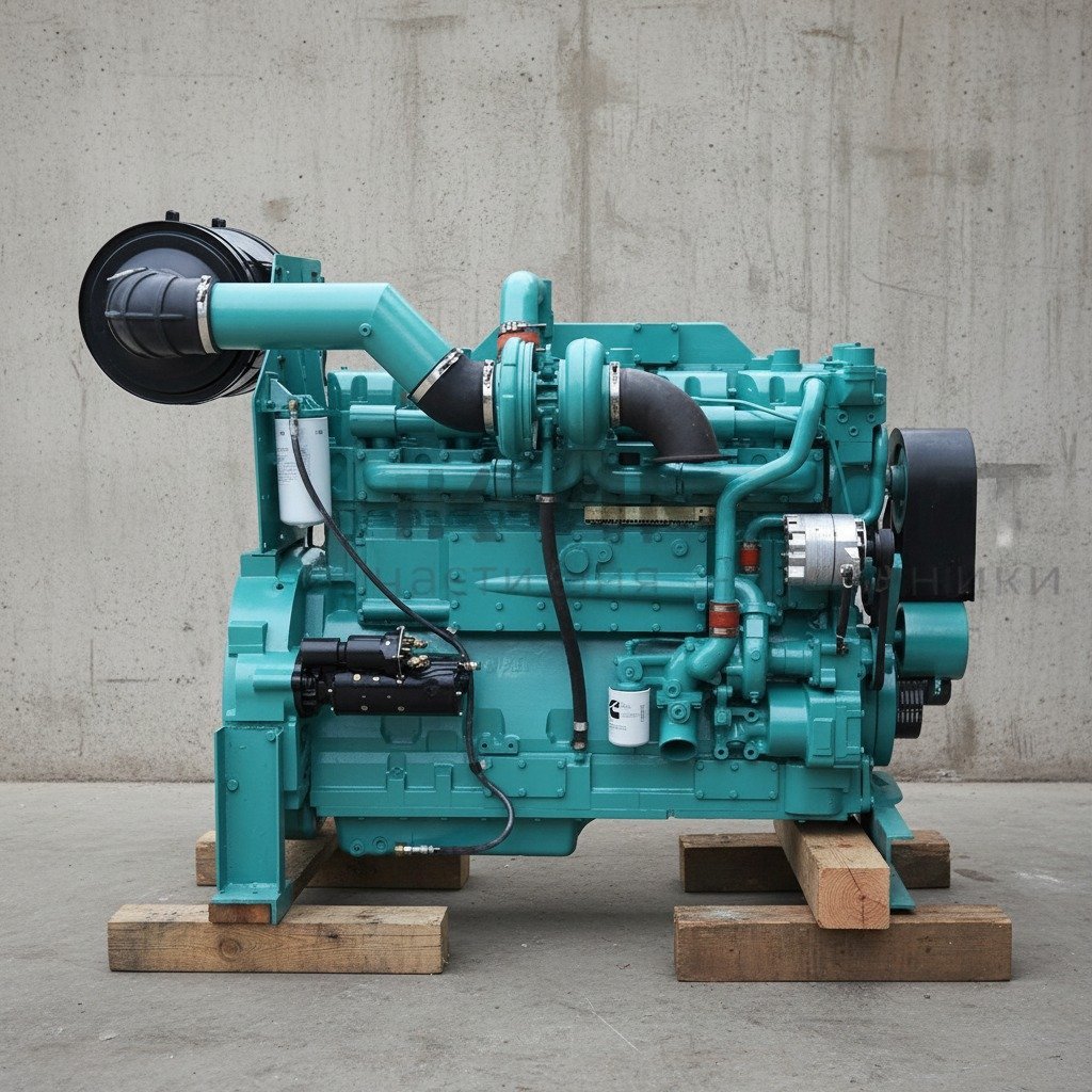 Дизельный двигатель Cummins KTA19G3 в сборе